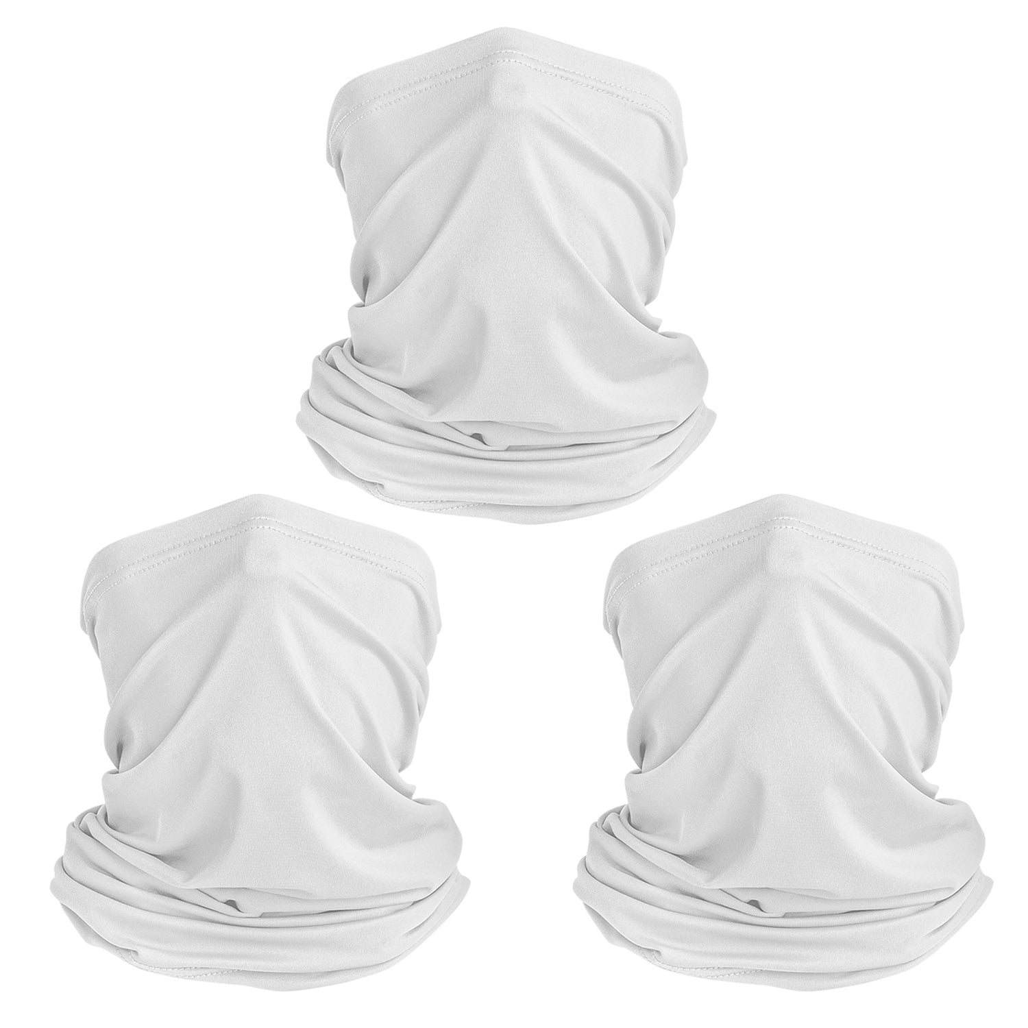 TJKL100 Bandanas Neck Gaiter 3-Pack - Breathable Face Cover for Outdoor Activities, Hiking, Cycling & Sports - UV Protection & Moisture-Wicking Fabric