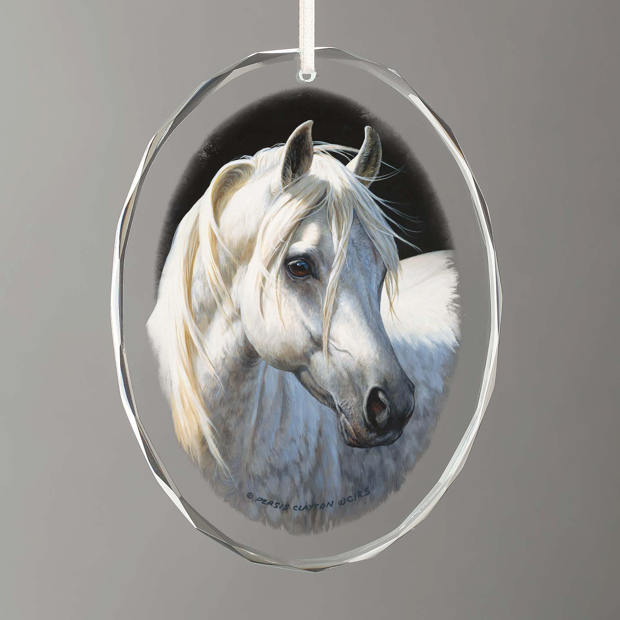 Classic Gray Horse Statue - Elegant Home & Office Decor, Perfect for Equestrian Lovers & Western Theme Gifts