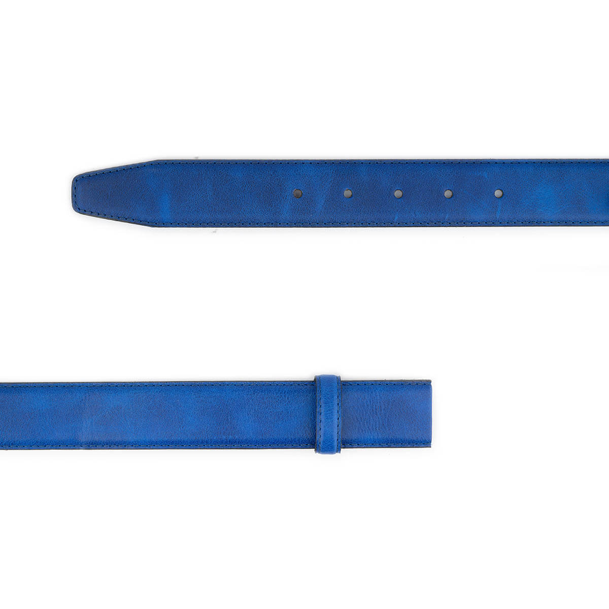 Royal Blue Genuine Leather Replacement Strap for Dunhill Women's Belt Buckles | Premium Fashion Accessory for Office, Casual & Formal Outfits