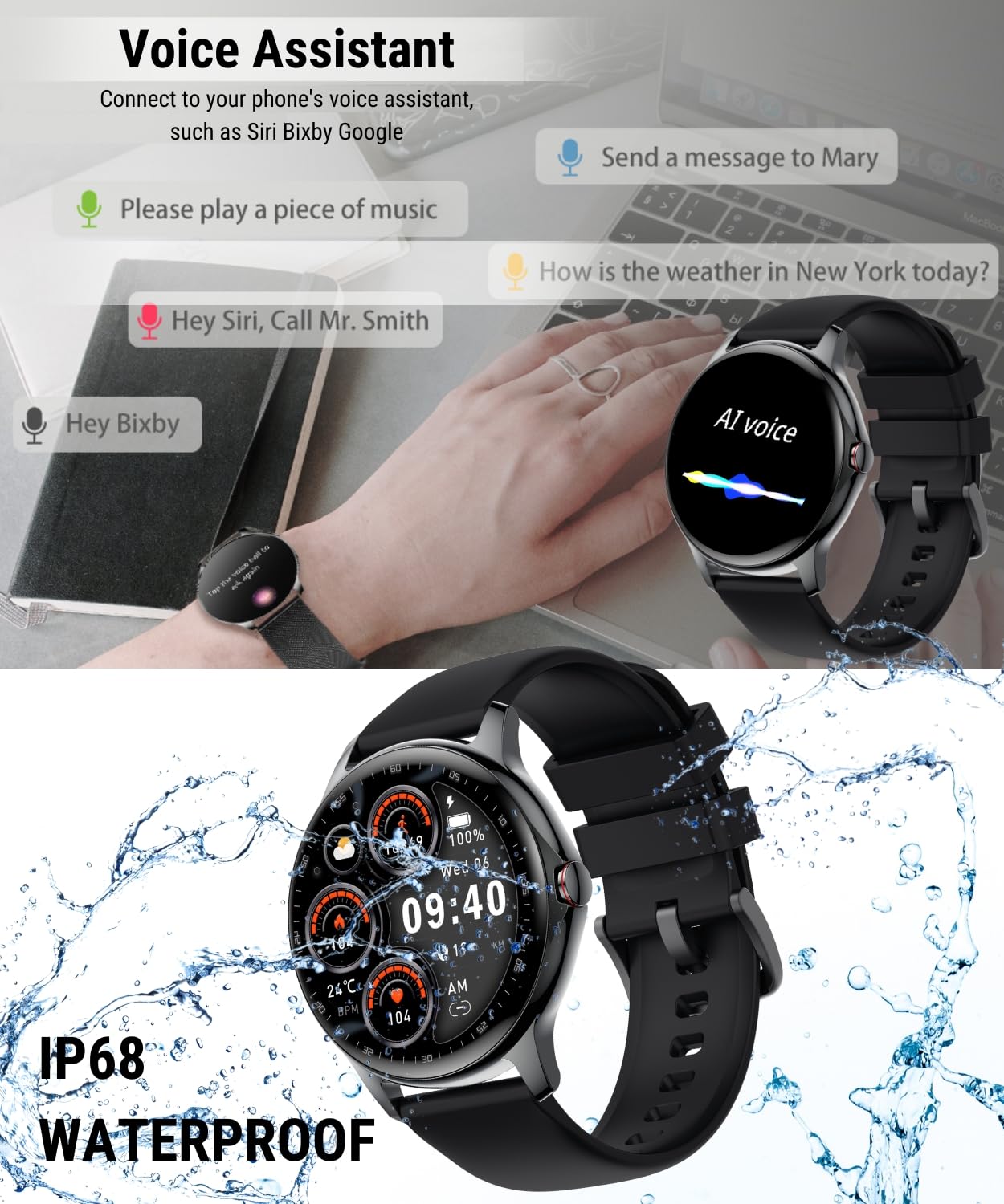 Smart Watch for Women & Men - 1.32