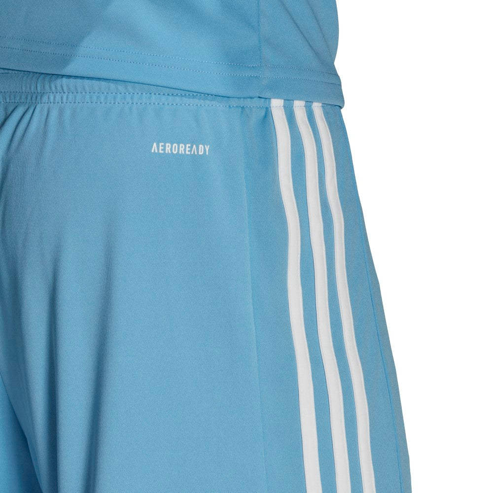 Adidas Youth Squadra 21 Athletic Shorts - Light Blue & White - Comfortable Sports Shorts for Boys & Girls - Perfect for Running, Soccer & Gym Workouts