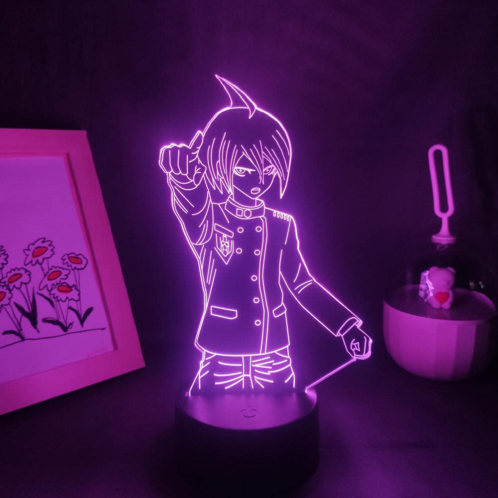 3D Illusion LED Night Light - Anime Saihara Shuichi Lamp for Kids & Girls Room Decor, 7 Color Touch Table Lamp, Perfect for Bedroom, Party & Birthday Gifts