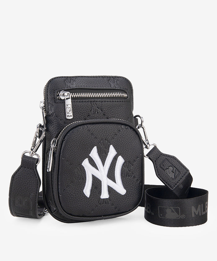 MLB New York Yankees Mini Crossbody Bag for Women - Stylish Yankees Logo Shoulder Purse - Perfect for Game Day, Travel & Casual Outings