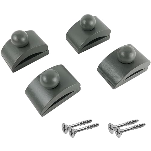 Elegant Wooden Quilt Wall Hangers with 4 Small Grey Clips & Screws - Tapestry Hangers for Wall Decor, Quilt Display & Home Organization - Perfect for Bedroom, Living Room & DIY Craft Projects