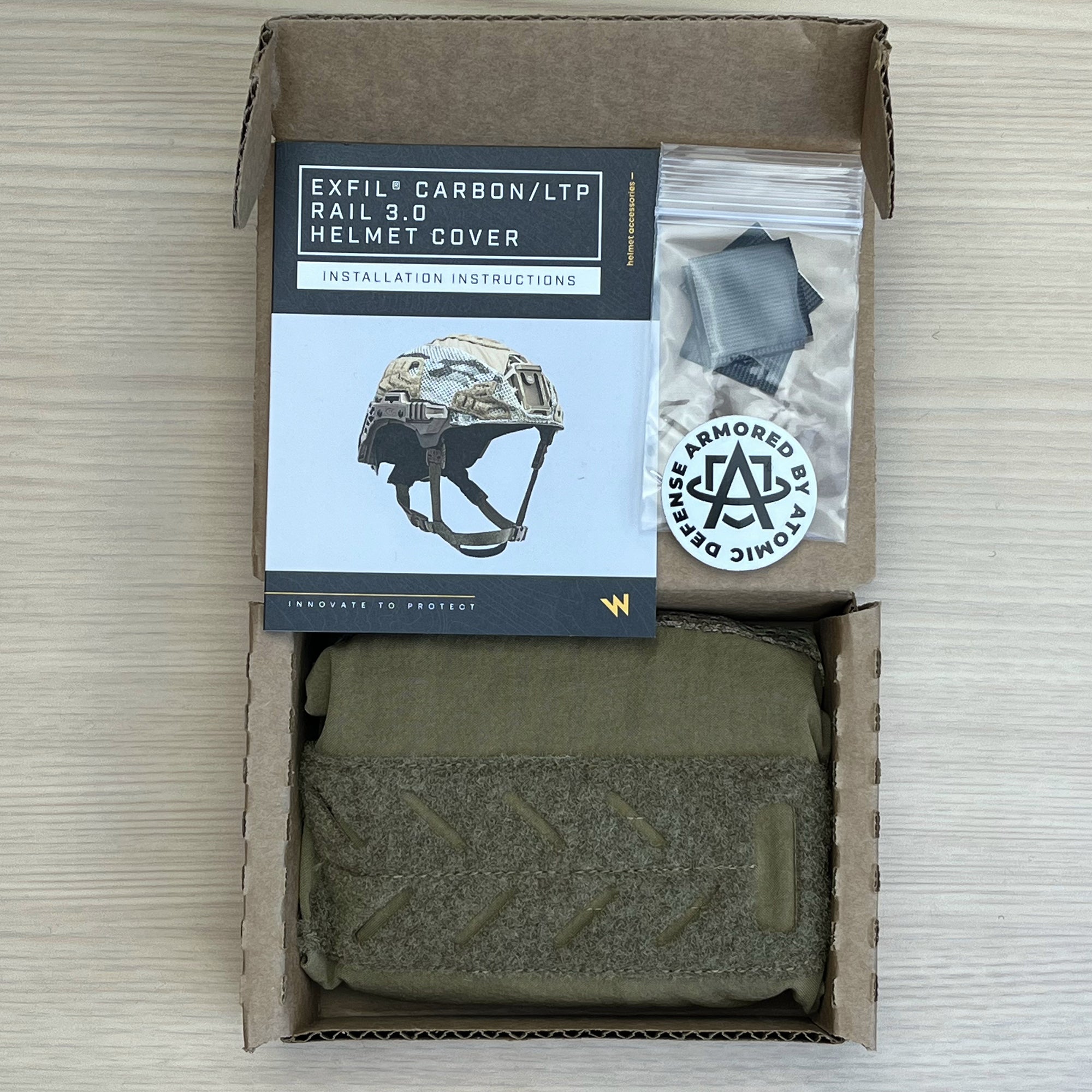 Team Wendy Exfil Carbon Helmet Cover - Tactical Helmet Accessory for Military & Outdoor Use - Lightweight & Durable for Combat, Airsoft, and Hunting