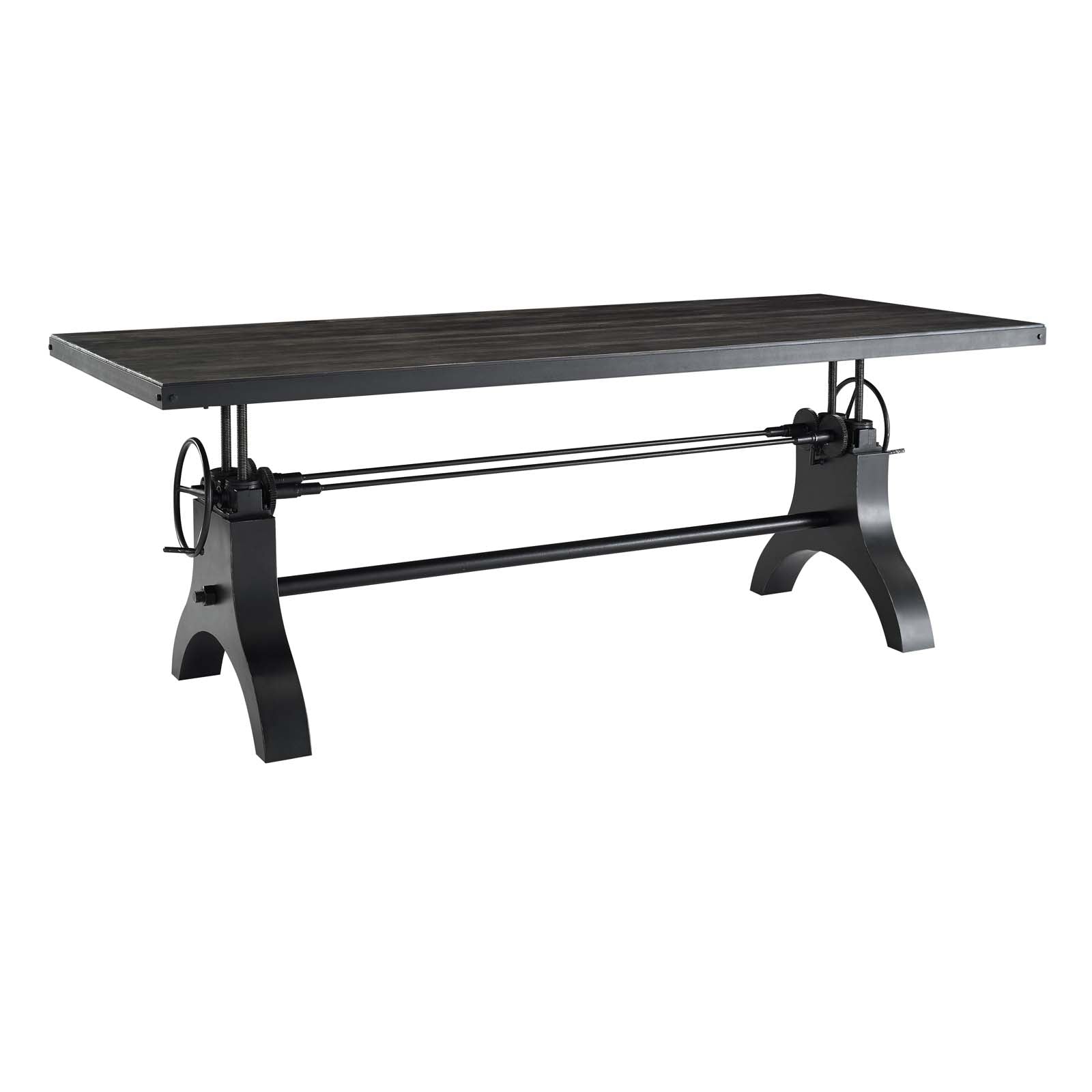 Genuine 96-Inch Adjustable Height Rectangle Dining & Conference Table - Perfect for Home Offices, Meeting Rooms & Modern Workspaces