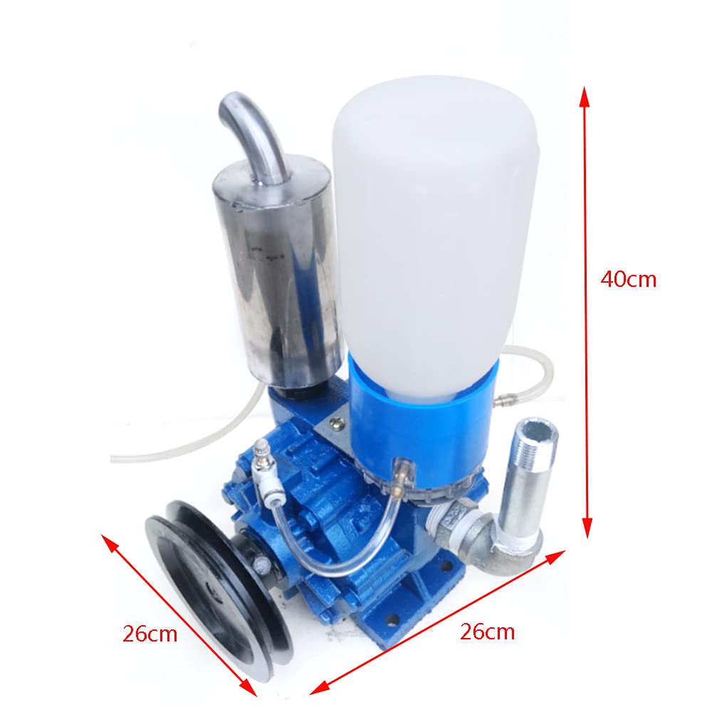 LOYALHEARTDY 250L/min Electric Milking Machine with 1440 RPM Vacuum Impulse Pump - Portable Cow Milker for Farm Use with 66Gal/Min Capacity | Ideal for Dairy Farms, Small Homesteads & Livestock Management