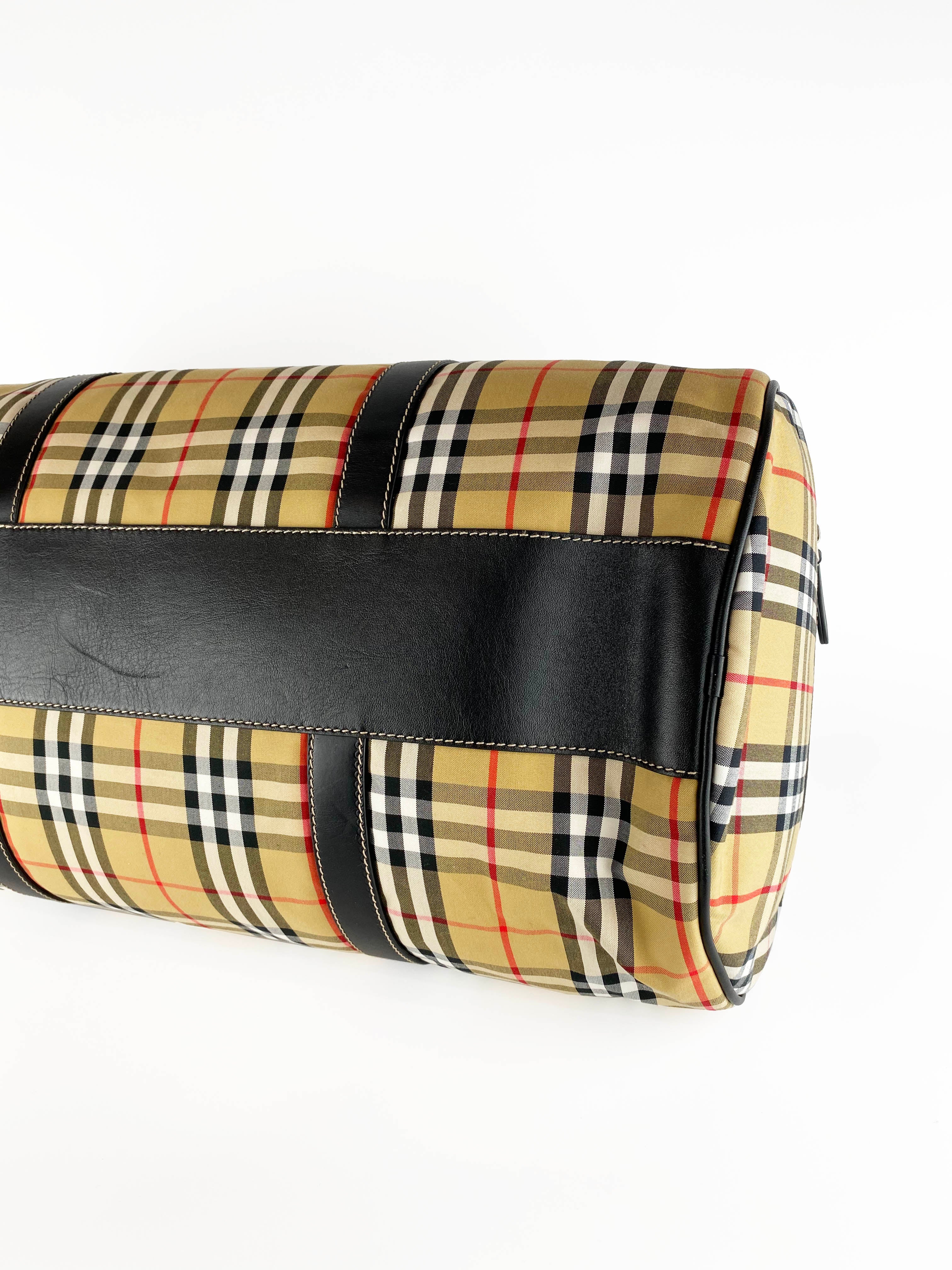 Burberry Kennedy Barrel Holdall Bag - Luxury Leather Tote for Women | Perfect for Travel, Work & Everyday Use