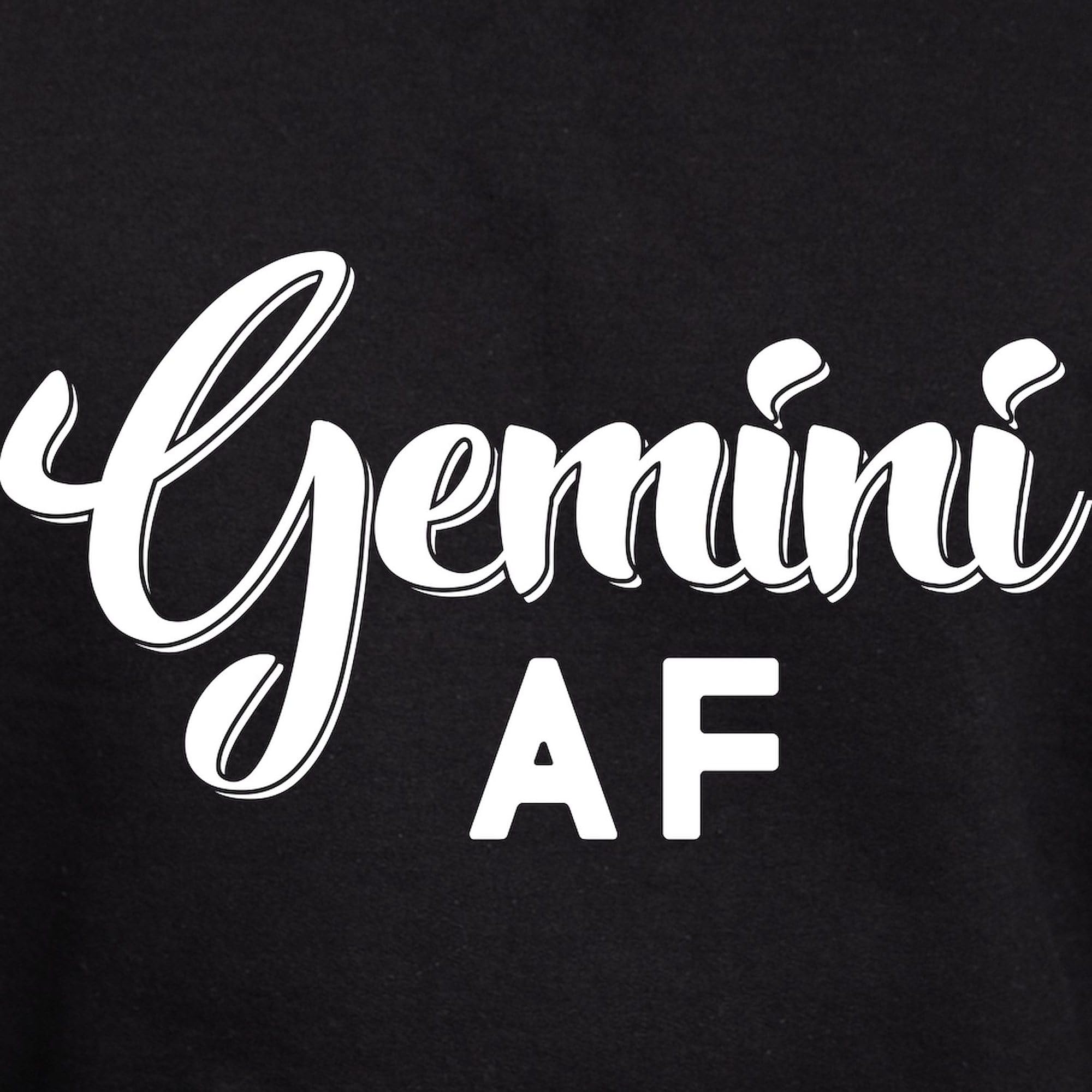 Gemini AF Hoodie for Men - Dark Regular Fit Pullover Hooded Sweatshirt | Casual Wear, Street Style & Everyday Comfort