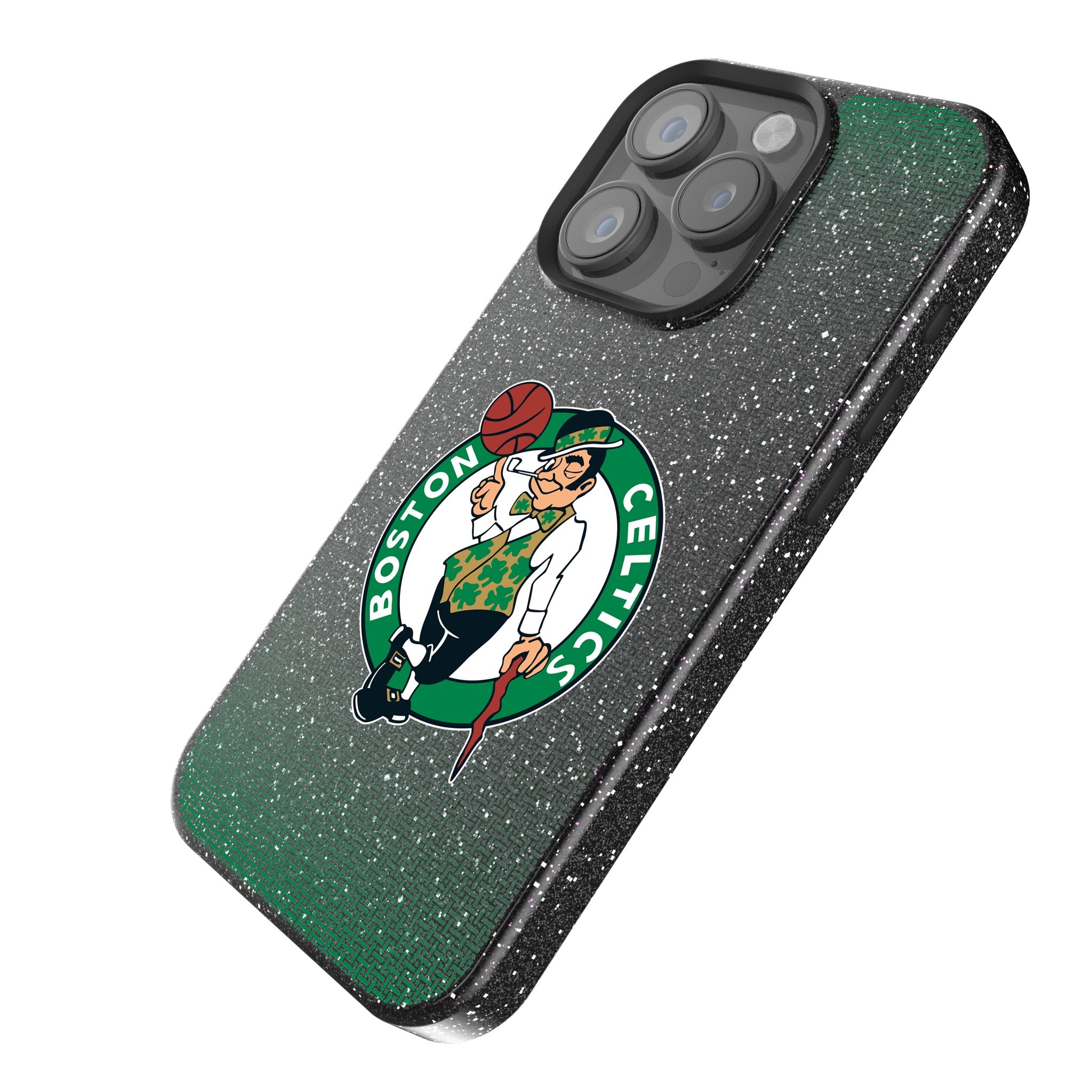 Boston Celtics Glitter Rhinestone Phone Case for iPhone 14/13/12/11 Pro Max - Stylish Protective Cover for Celtics Fans - Perfect for Games, Parties & Everyday Use