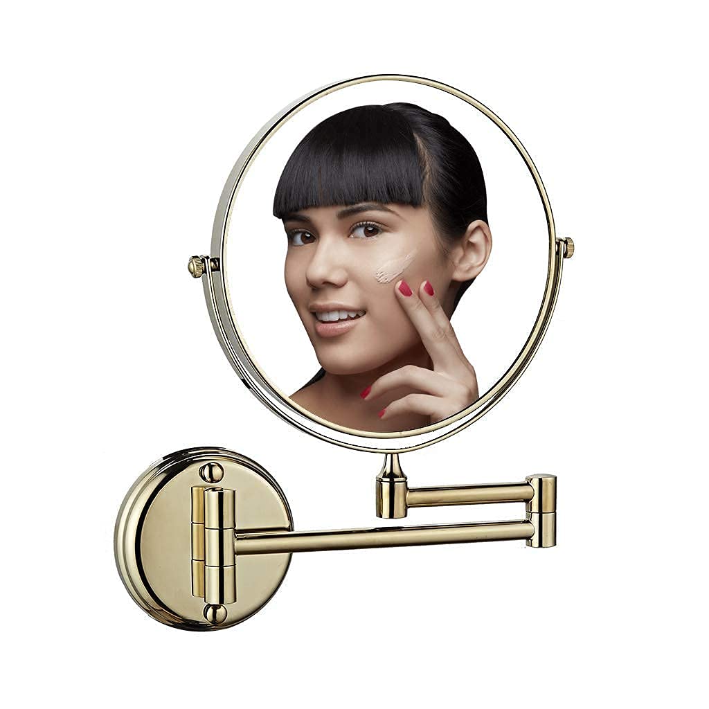 CJBHSD Wall Mount Makeup Mirror - Double-Sided Swivel Vanity Mirror with Magnification for Shaving & Makeup | Perfect for Bathroom, Bedroom & Dressing Room