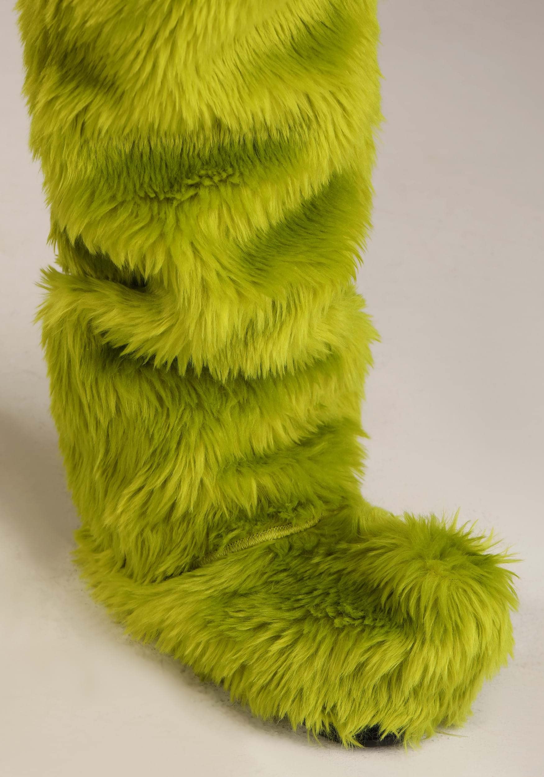 The Grinch Adult Santa Open Face Costume Set - Faux Fur Shirt, Pants, Hat & Gloves for Christmas Party & Holiday Cosplay