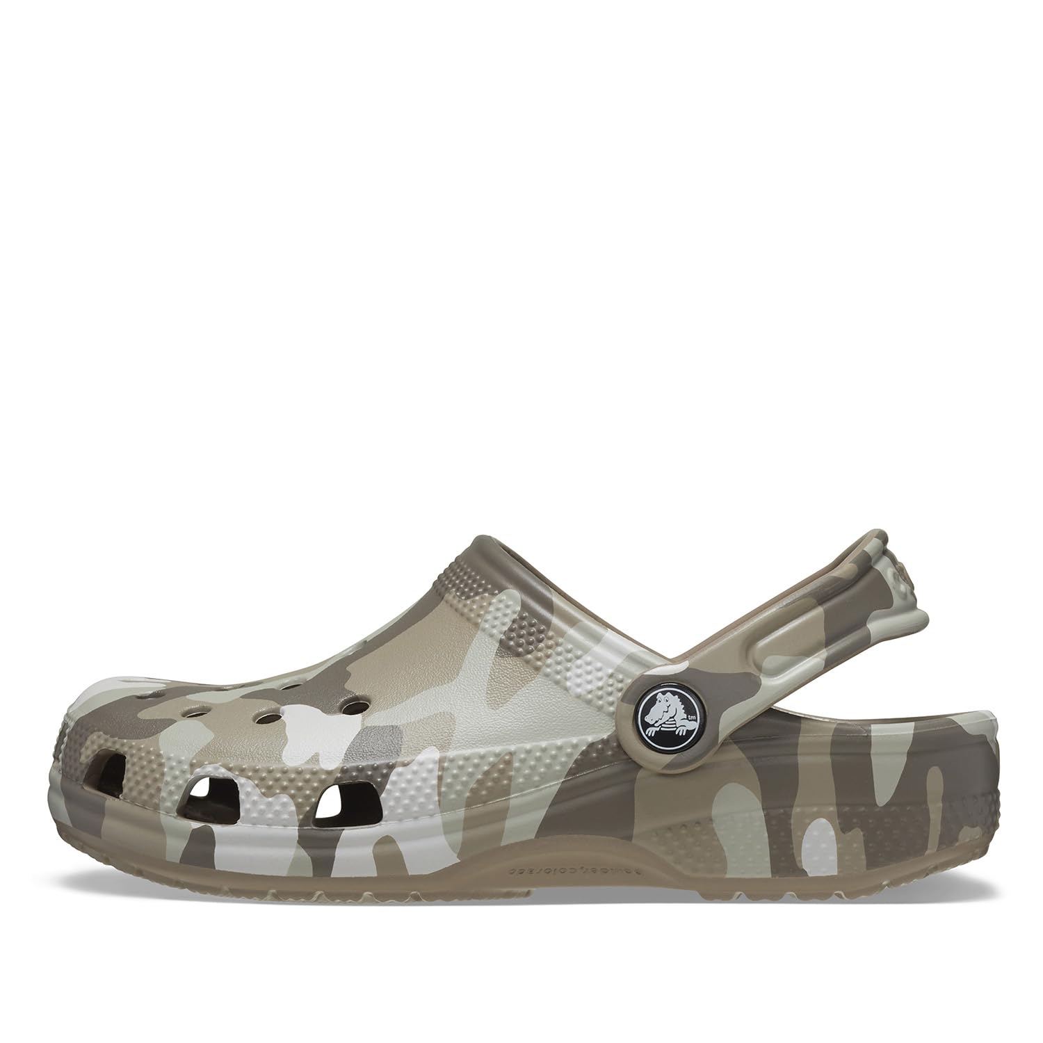 Crocs Unisex-Adult Classic Camo Clog Shoes | Comfortable Slip-On Waterproof Sandals for Men & Women | Perfect for Beach, Pool, Garden & Casual Wear