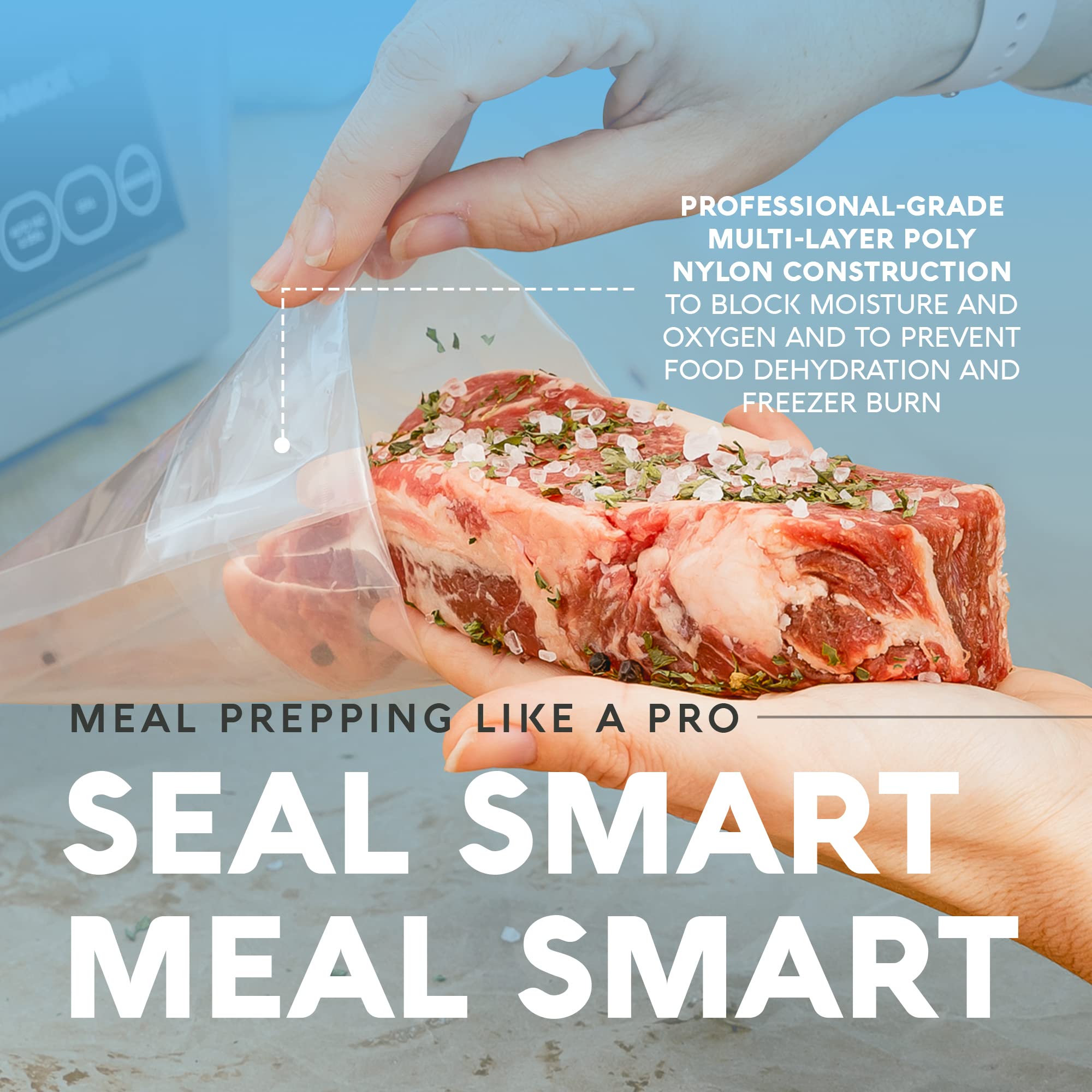 Avid Armor 3.5mil Heavy Duty Vacuum Sealer Bags - BPA-Free Chamber Sealer Pouches, Pre-Cut 6