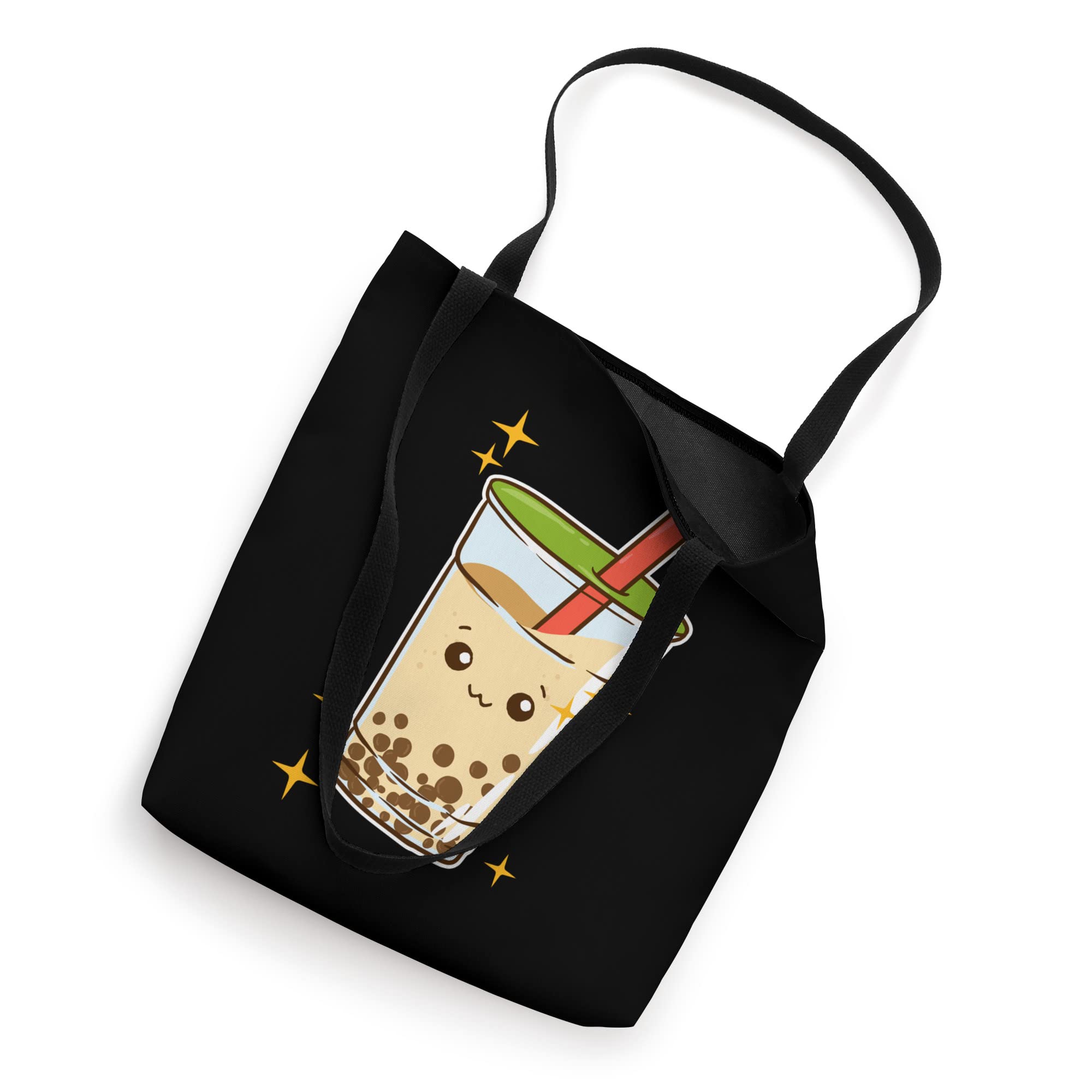 Kawaii Bubble Tea Tote Bag - Cute Boba Milk Tea Tapioca Pearl Shoulder Bag for Women | Perfect for Shopping, Beach & Tea Lovers Accessories