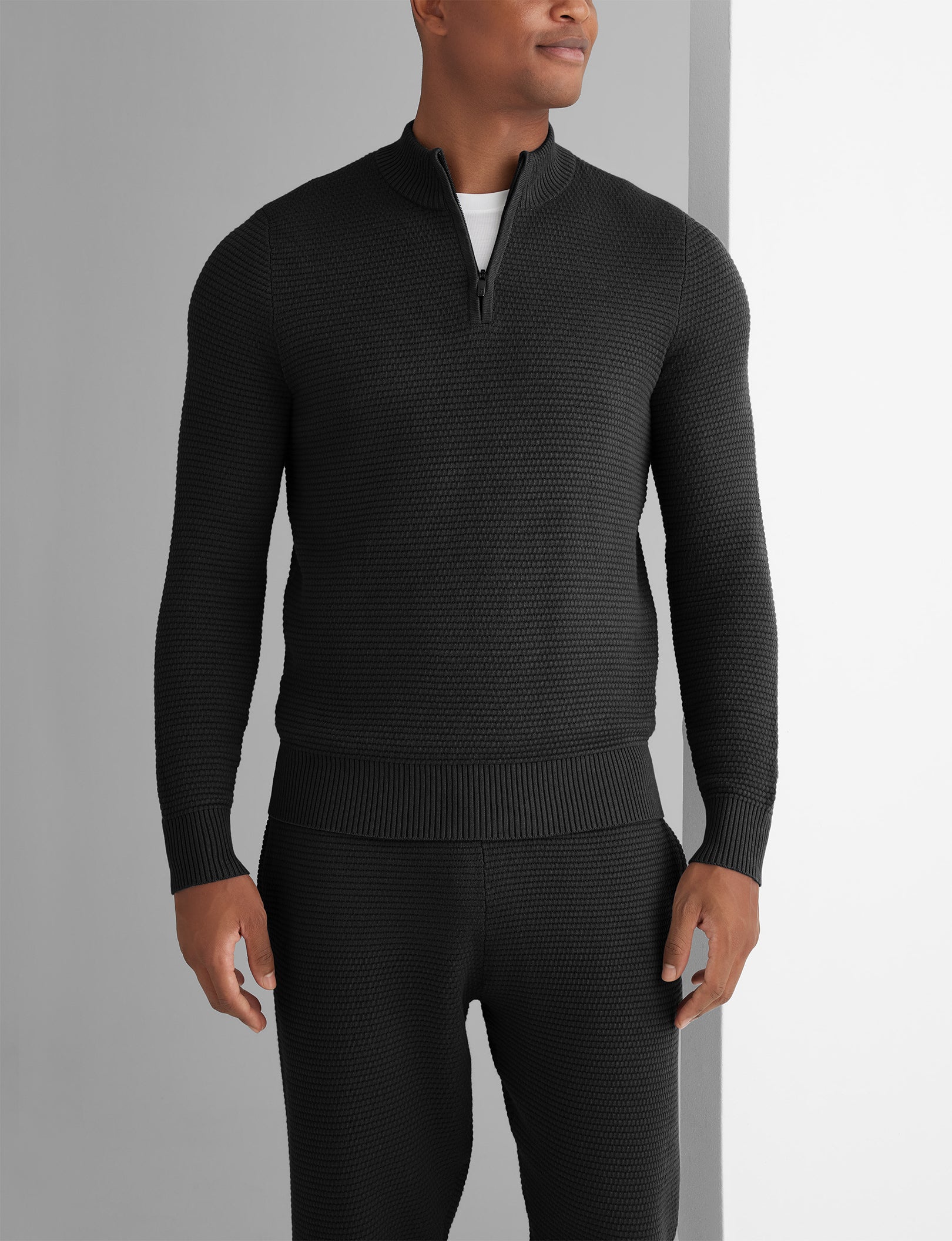 Comfortable Quarter Zip Sweater for Men & Women - Soft Lounge Pullover for Casual Wear, Work & Outdoor Activities