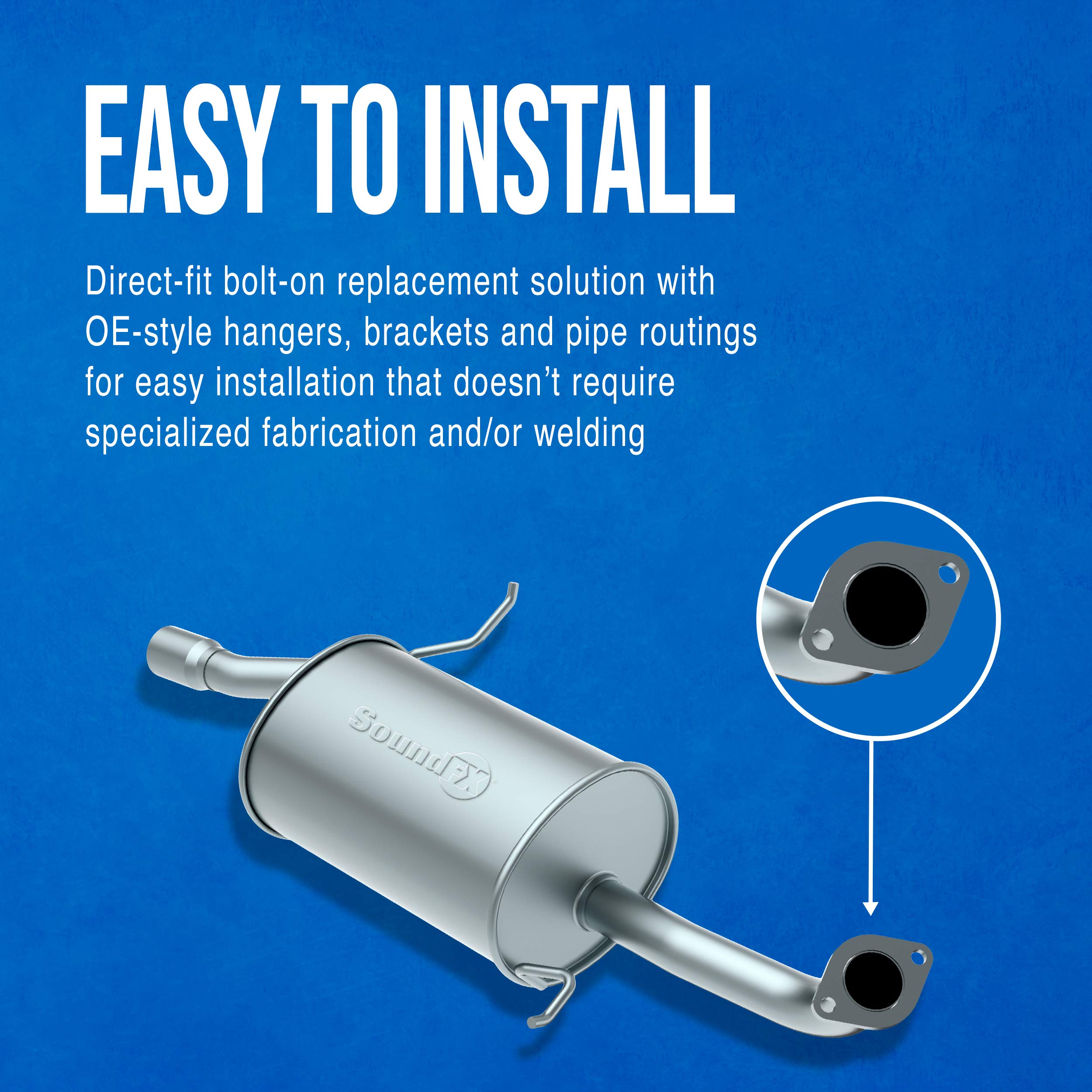 Walker SoundFX 18280 Direct Fit Exhaust Muffler 2.25