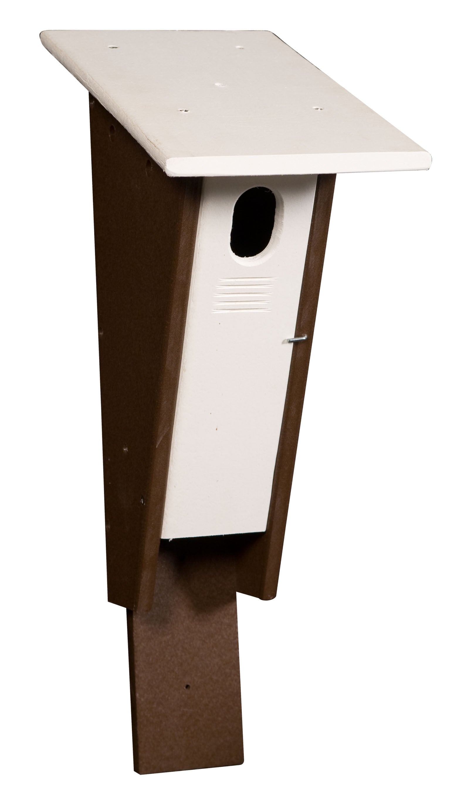 Peterson Bluebird House - 100% Recycled Poly Post Mount Birdhouse for Garden, Backyard & Outdoor Bird Watching