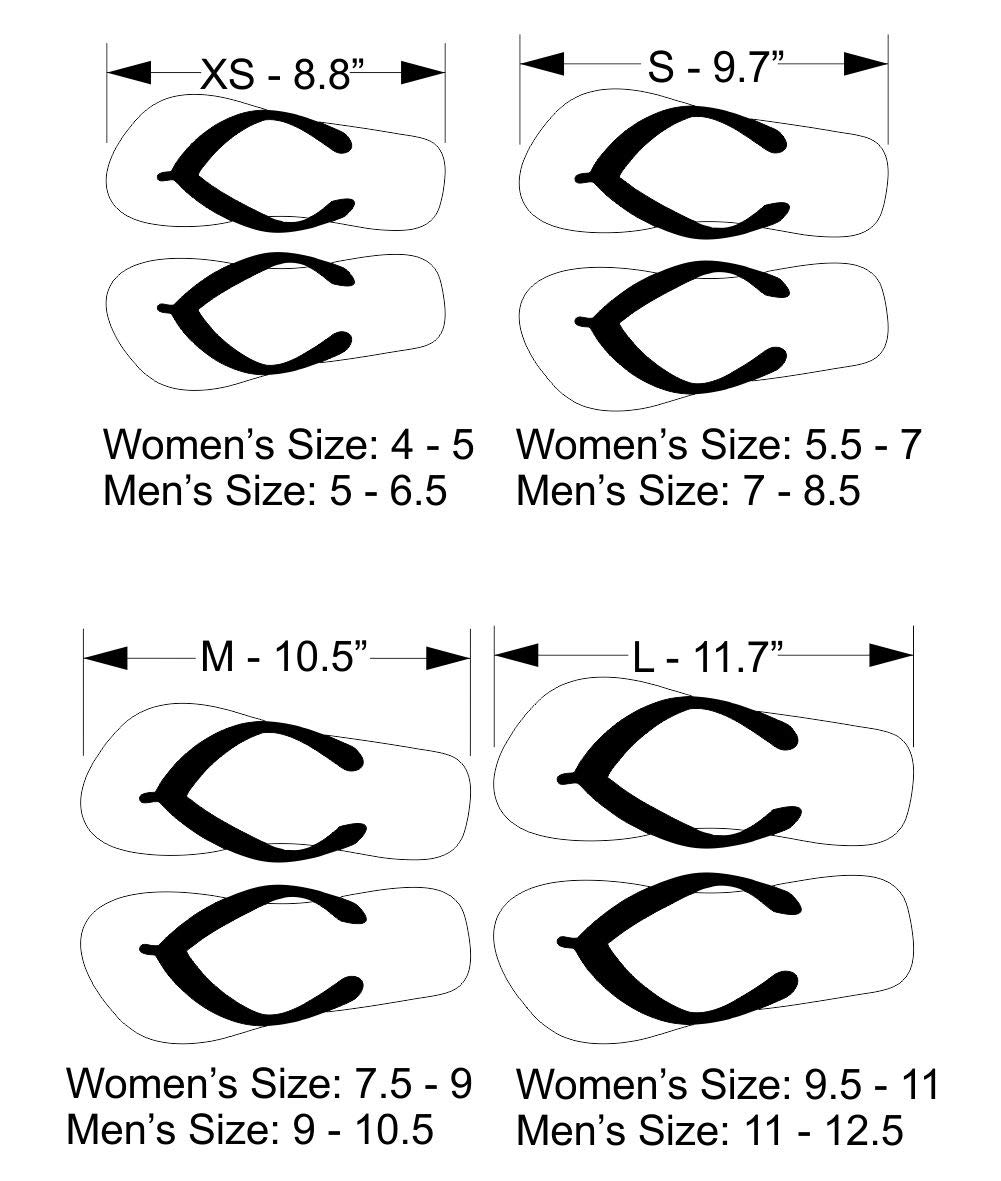Custom Personalized All Anchors Flip Flops for Men & Women - Large Size Beach Sandals for Summer Vacation, Pool Party & Outdoor Activities
