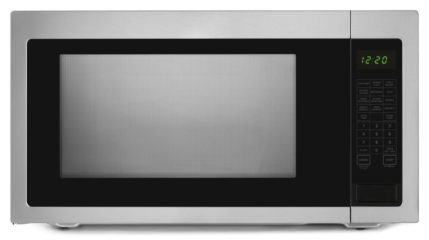 Amana AMC4322GS 2.2 Cu. Ft. Compact Countertop Microwave Oven - 30-Second Quick Start, Black Stainless Steel - Perfect for Small Kitchens, Dorms & Office Break Rooms