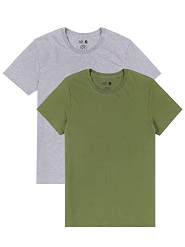 2 Pack - Grey Heather/Antique Green