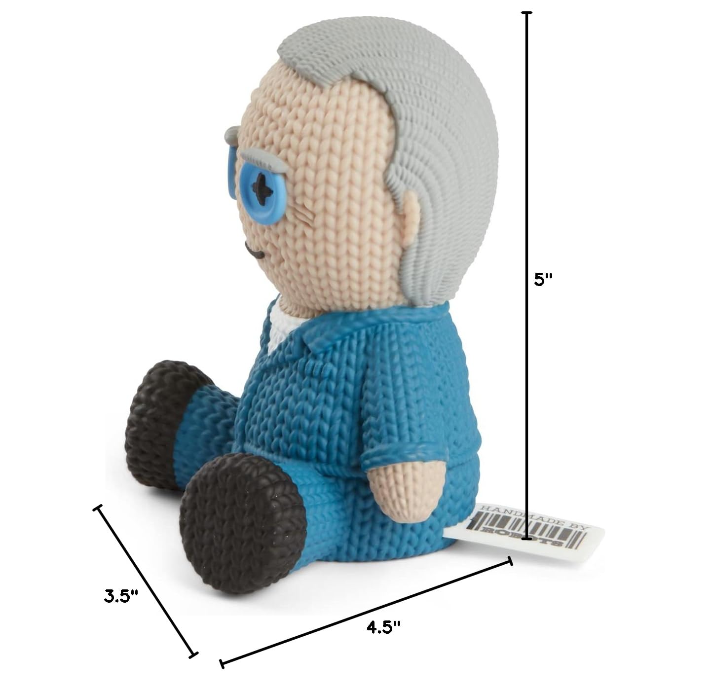 Limited Edition Hannibal Lecter Blue Jumpsuit Collectible Figure #061 - Handmade by Robots - The Silence of the Lambs Movie Merchandise - Perfect for Horror Fans & Pop Culture Collectors