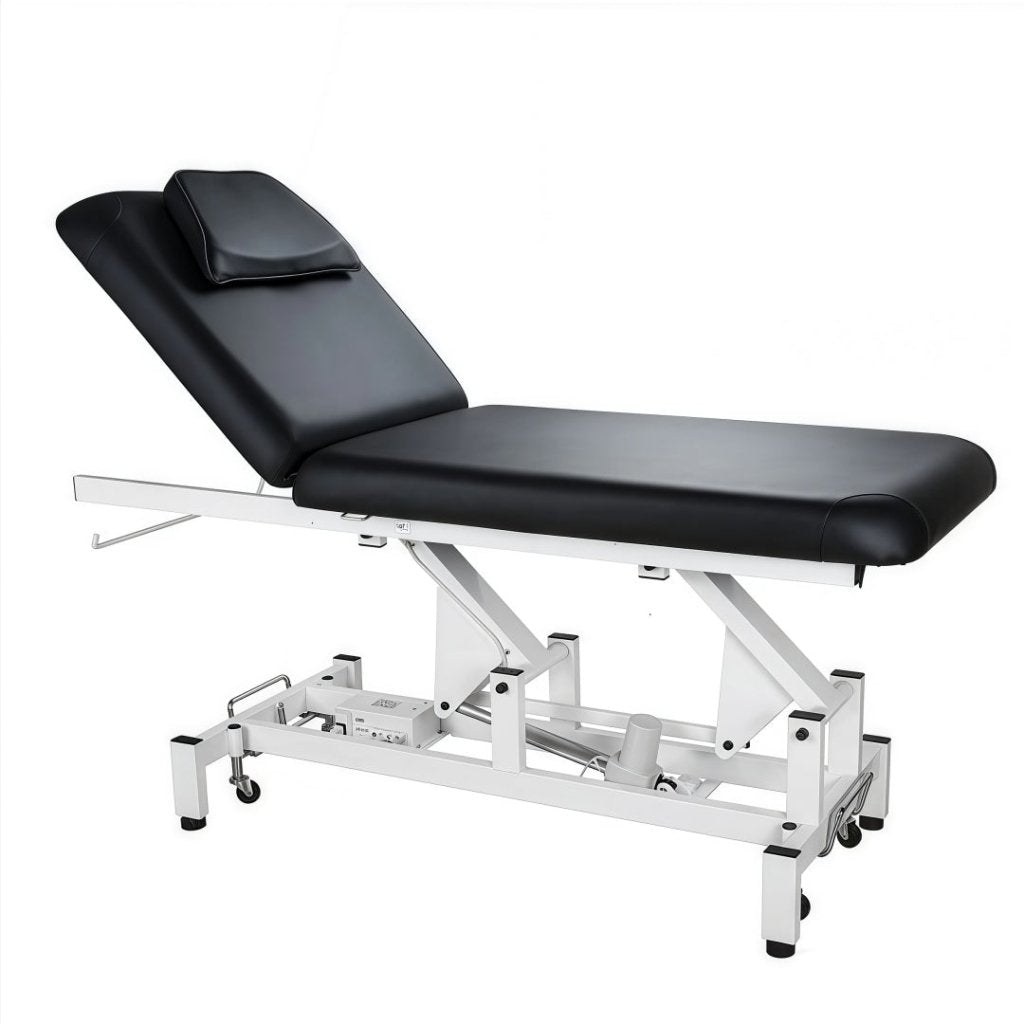 Silverfox® 2 Motor Electric Massage Table - Adjustable Height Power Lift Physical Therapy Bed for Back Pain Relief, RMT & Chiropractic Treatment (Model 2212A) - Perfect for Clinics, Spas & Home Use