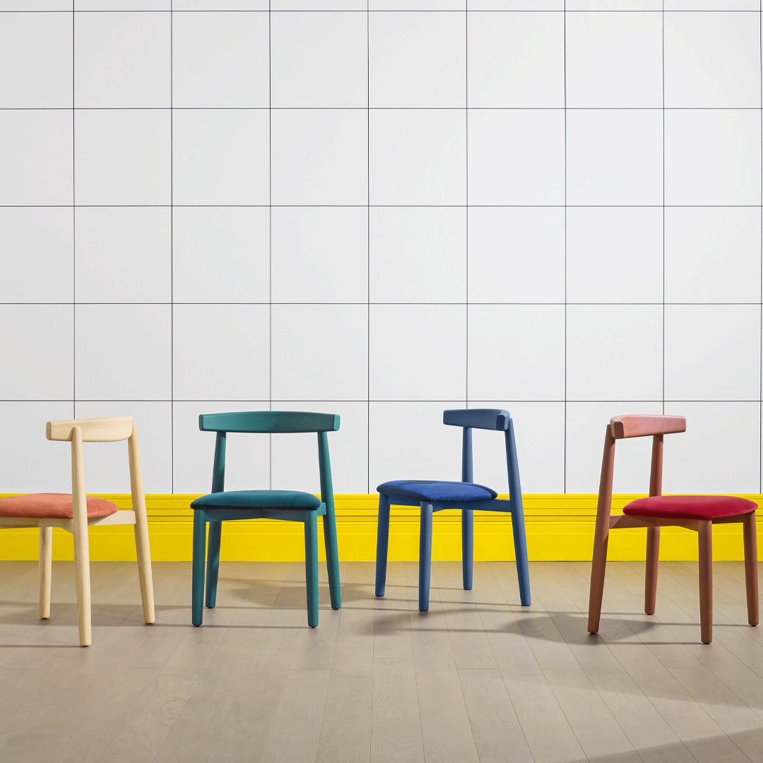 Claretta Bold Chair - Modern Stackable Dining Chair for Home & Office - Perfect for Small Spaces, Restaurants, and Events