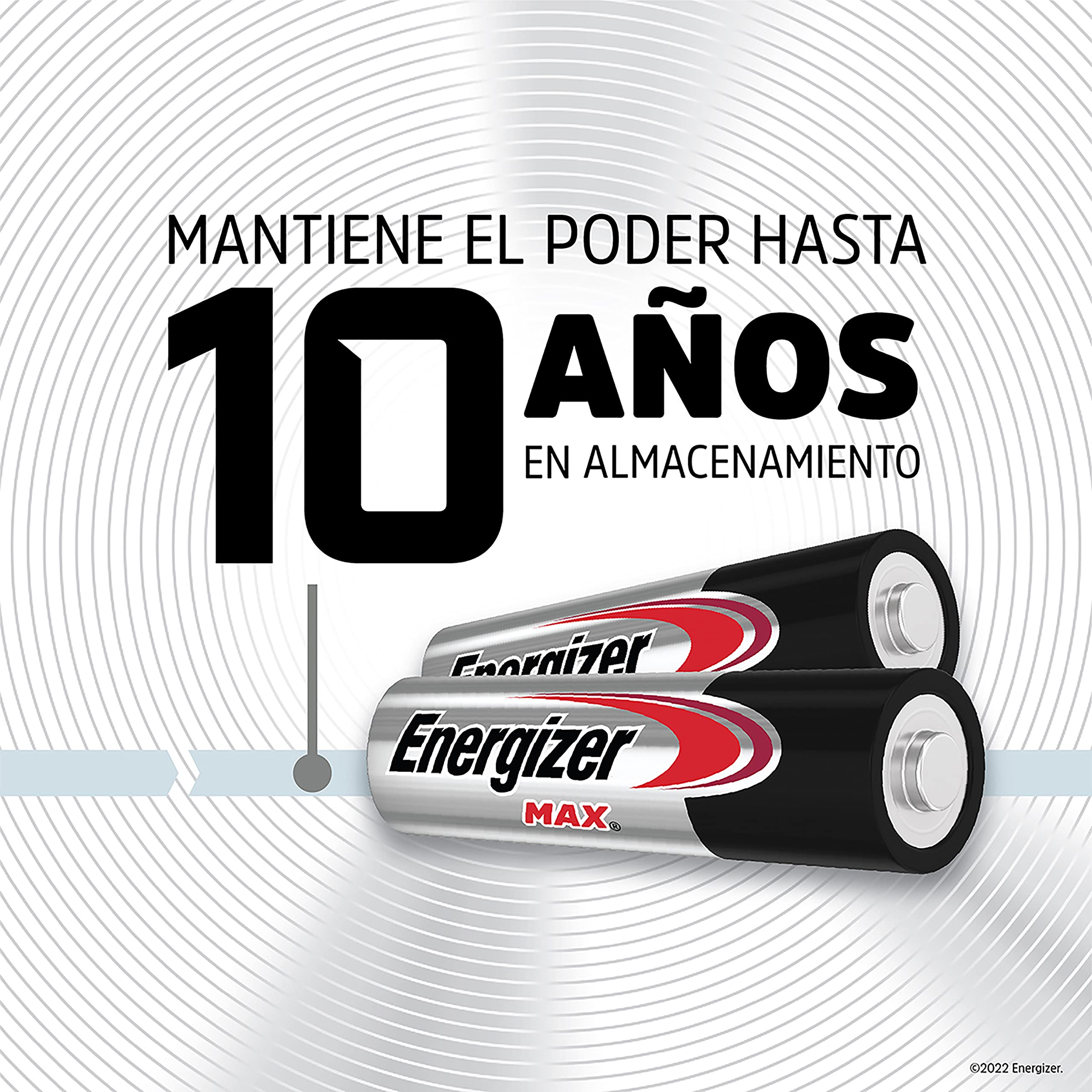 Eveready Energizer Max Alkaline AAA Batteries 8-Pack - Long-Lasting Power for Toys, Flashlights & Electronics (E92MP-8) - Ideal for Home, Office & Emergency Use