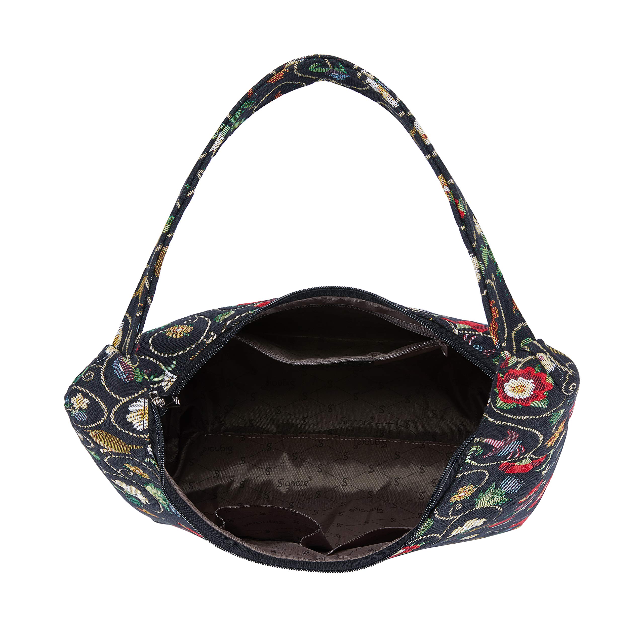 Signare Tapestry Hobo Shoulder Bag - Stylish Slouch Purse for Women | Casual Everyday Handbag for Work, Travel & Shopping