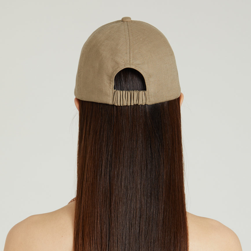 Stylish Linen Baseball Cap for Men & Women - Breathable Summer Hat for Outdoor Activities, Travel, and Casual Wear