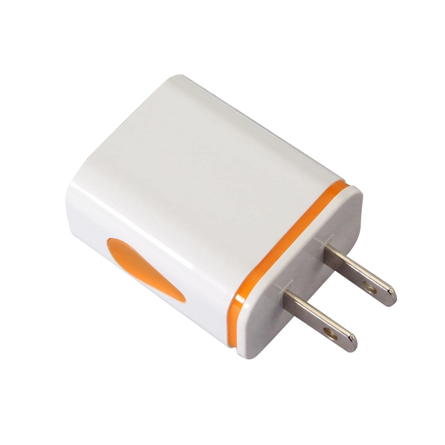 2-Port USB Charger Cube for iPhone/Android - Fast Charging Block for Home & Travel