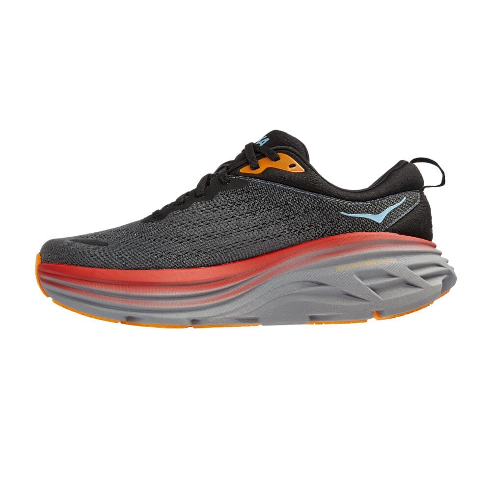 Hoka Men's Bondi 8 Running Shoes - Lightweight Cushioned Sneakers for Marathon, Jogging & Walking - Breathable Mesh Upper with Maximum Support & Comfort