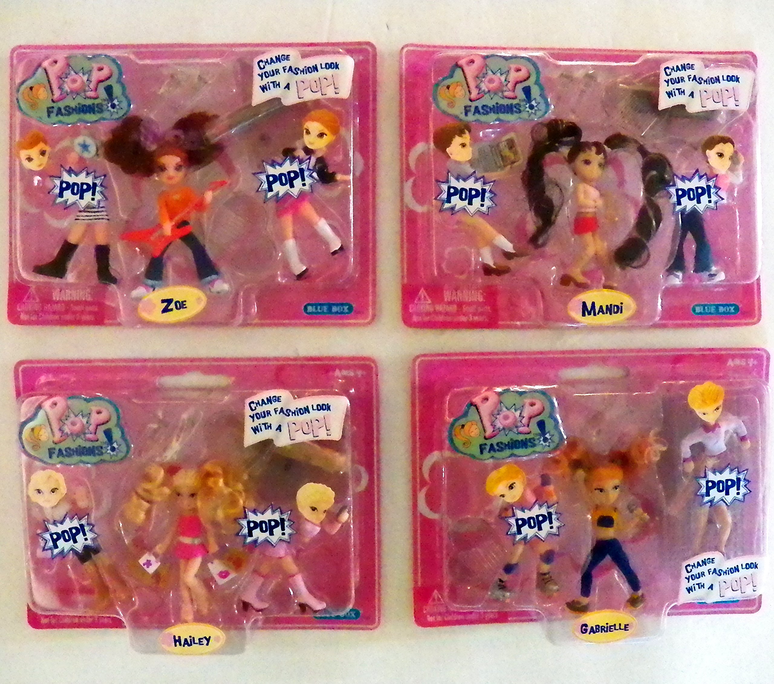 Pop Fashions Mini Doll Collection - Set of 4 Fashion Dolls (Gabrielle, Hailey, Zoe & Mandi) for Kids & Collectors | Perfect for Playtime, Display & Gift Giving