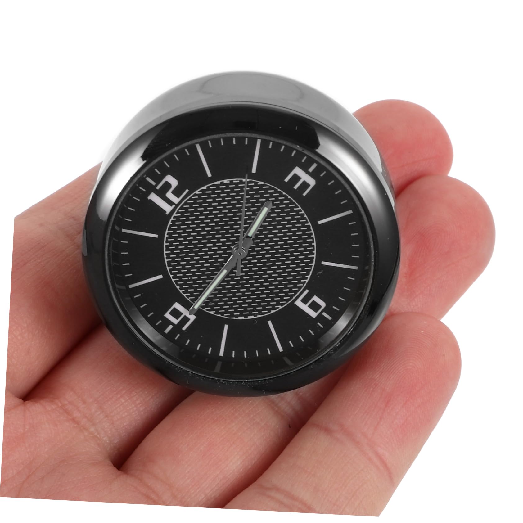 Car Dashboard Clock - Mini Auto Stick-On Metal Clock for Truck Interior, Nightstand, and Small Spaces, Perfect for Vehicles and Home Use