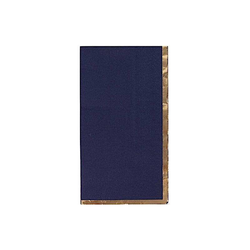 50 Premium Soft 2-Ply Dinner Napkins with Elegant Gold Foil Edge - Perfect for Weddings, Parties & Fine Dining Table Settings