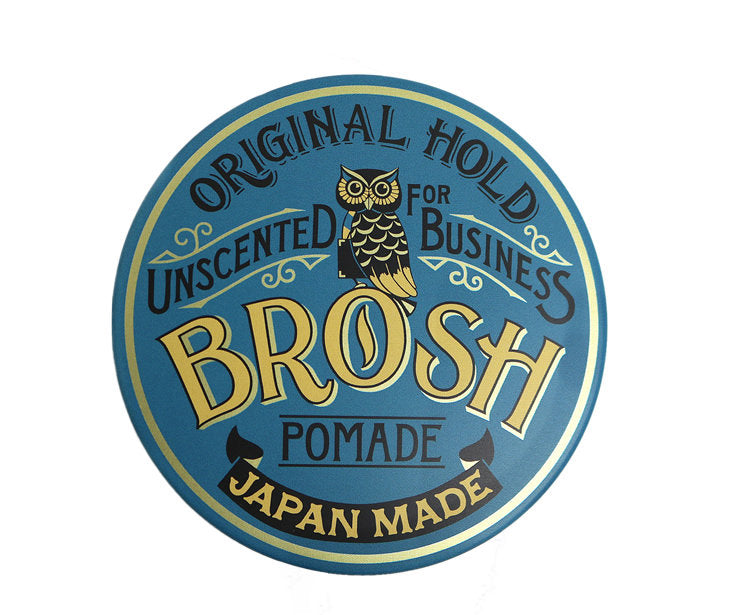 BROSH Unscented Original Hold Pomade 4oz - Strong Hold Hair Styling Wax for Men & Women - Perfect for Everyday Hairstyles, Work, and Special Occasions