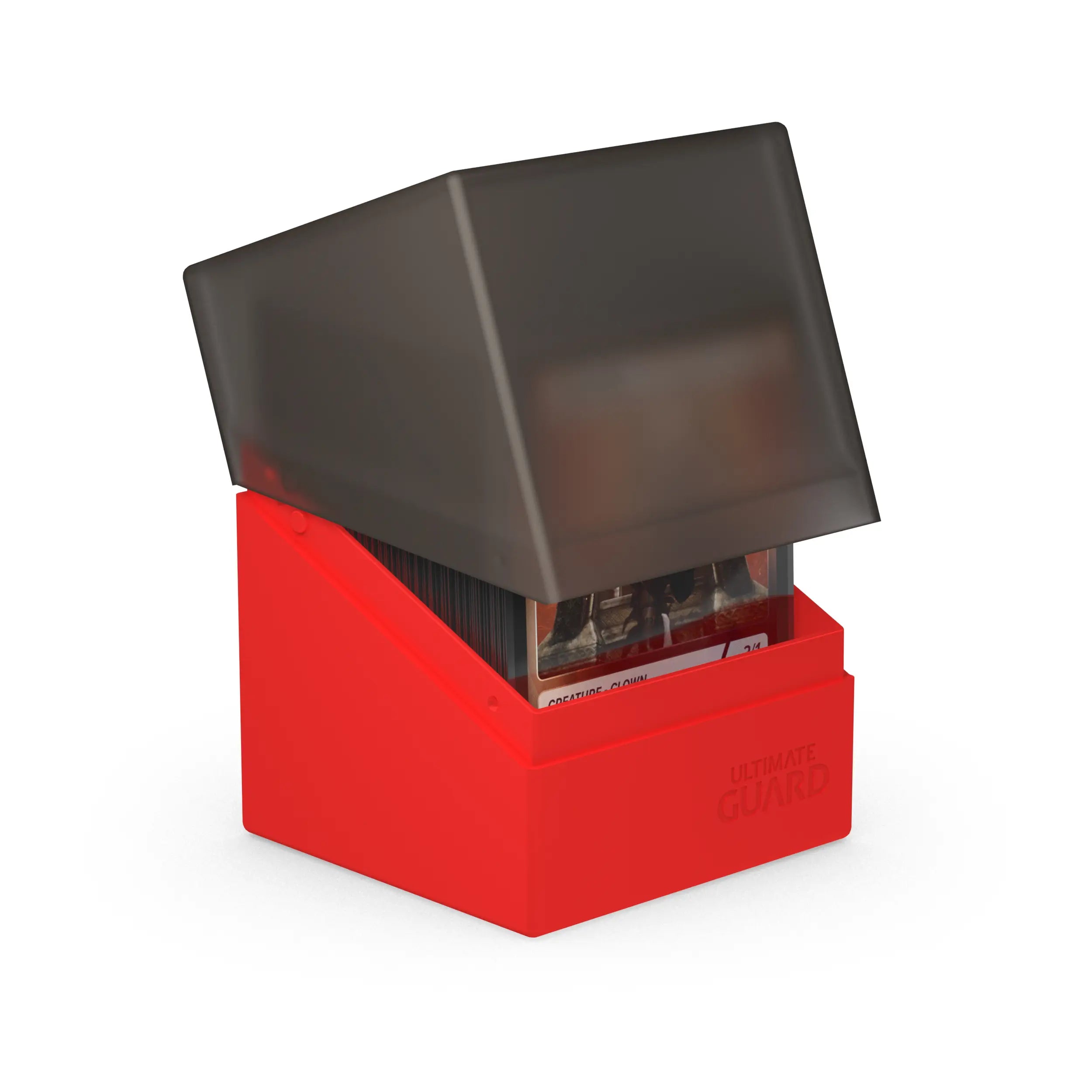 Boulder 100+ Deck Box - Synergy Black/Red - Premium Card Storage for MTG, Pokemon, and Yu-Gi-Oh! - Perfect for Gaming Tournaments and Collectors