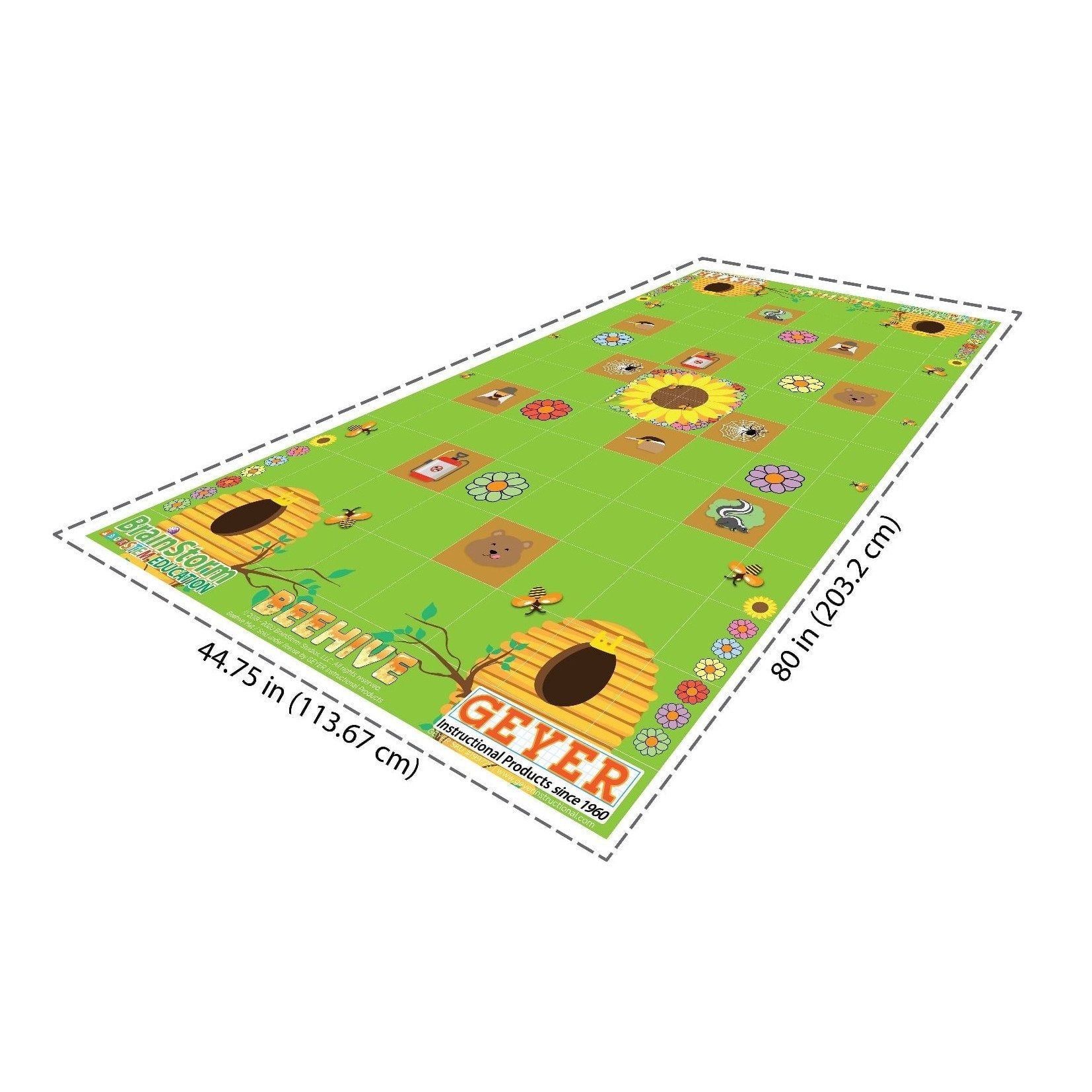 Geyer BrainStorm STEM Education Robotics Activity Mat: Beehive, 80 x 44.75 Inches - Perfect for Kids STEM Learning, Robotics Competitions & Classroom Activities