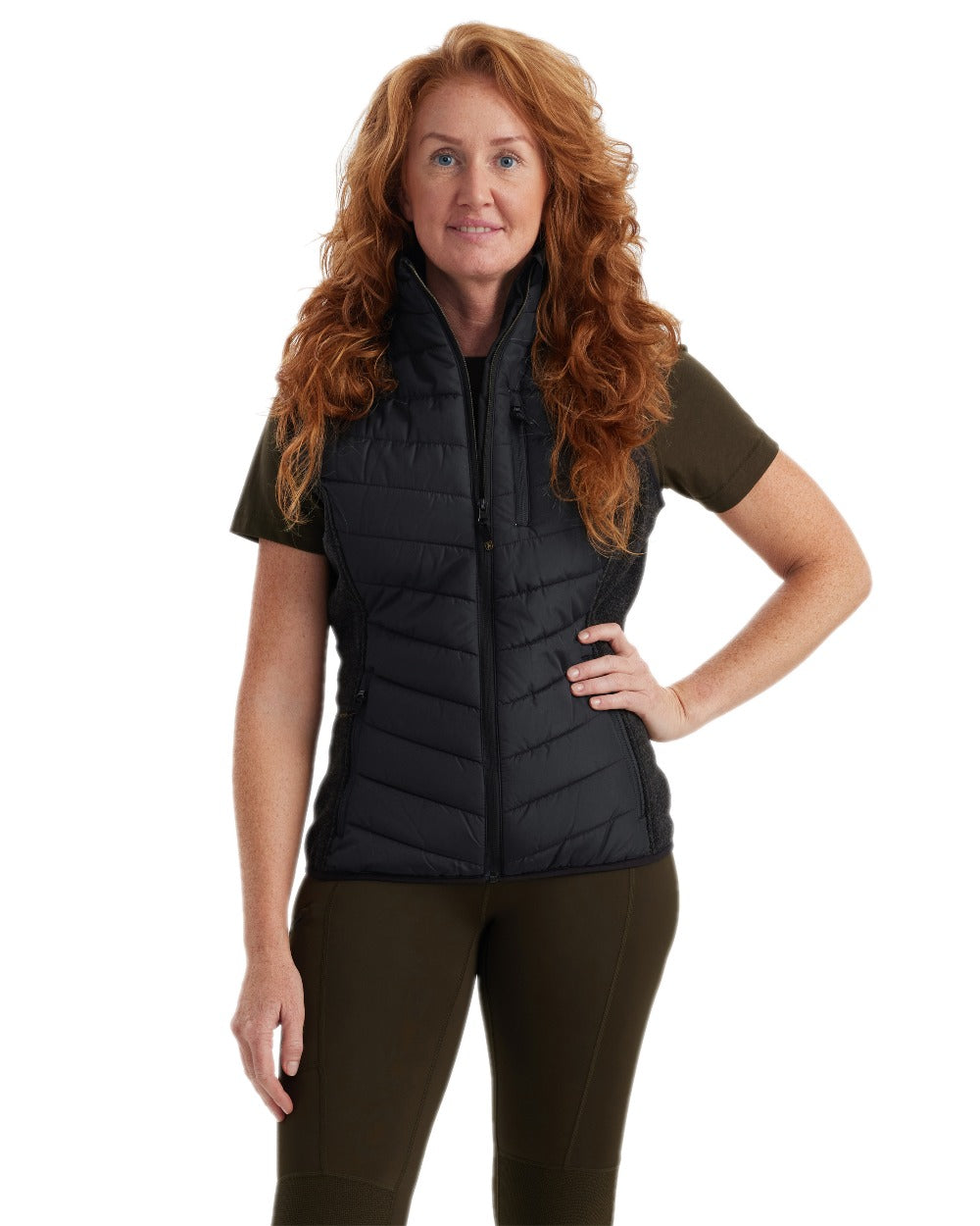 Deerhunter Lady Caroline Padded Waistcoat for Women - Warm Quilted Vest with Pockets - Perfect for Hunting, Outdoor Adventures & Casual Wear