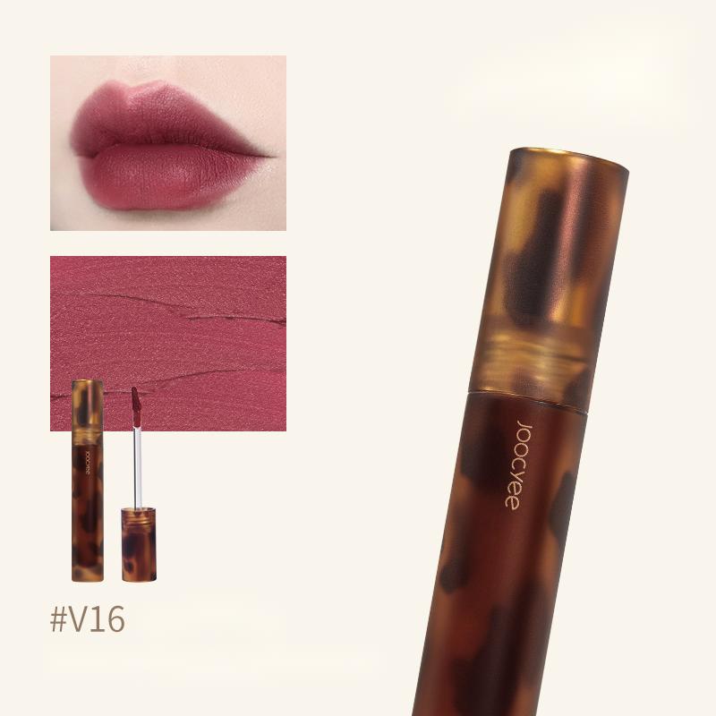 JOOCYEE Tortoise Shell Liquid Lipstick - Long Lasting Matte Lipstick, Vegan & Cruelty-Free, Hydrating Lip Gloss - Perfect for Everyday Wear, Date Night & Special Occasions