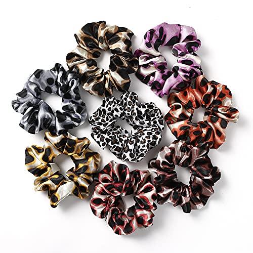 Velvet Fashion Hair Scrunchies 8-Piece Set - Soft & Stylish Hair Accessories for Women & Girls - Perfect for School, Work, Parties & Everyday Use