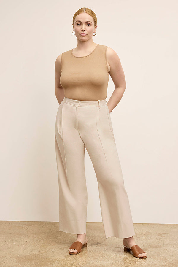 Arlo Breeze Pant - Soft Cotton Viscose Blend Women's Casual Pants in Natural Color | Perfect for Yoga, Lounge & Summer Outfits