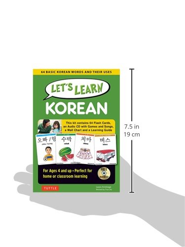 Learn Korean Fast with 64 Essential Words Kit - Includes Flashcards, Online Audio, Games, Songs & Wall Chart | Perfect for Beginners, Travel & Language Learning