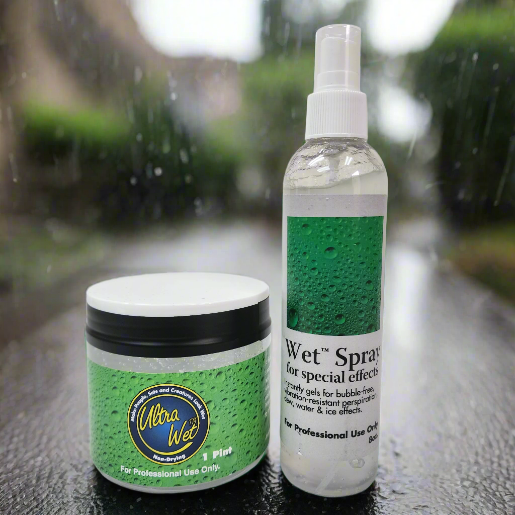 UltraMaterials UltraWet Look Shine Spray & Gel with Glycerin - High Gloss Hair & Body Shiner for Styling, Costumes & Photo Shoots