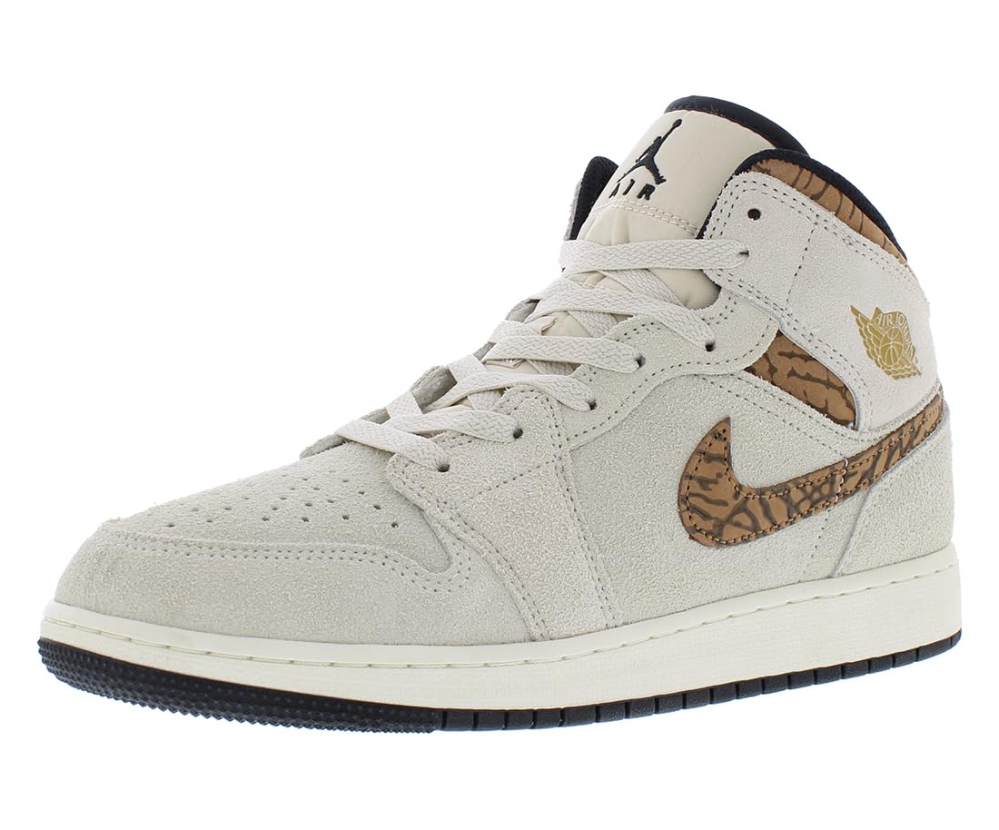 Jordan Boys Air Jordan 1 Mid SE Sneakers - Big Kids Size | Basketball Shoes for Boys | Perfect for School, Sports & Casual Wear