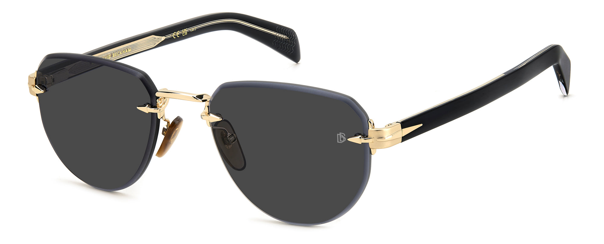 David Beckham DB7144/S Sunglasses - Polarized UV Protection Aviator Style for Men & Women - Perfect for Driving, Outdoor Sports & Fashion Accessories