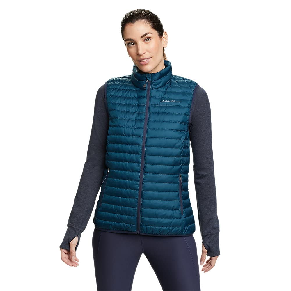 Eddie Bauer Women's Microlight Down Vest - Lightweight Packable Puffer Vest for Outdoor Activities, Hiking, Travel & Casual Wear