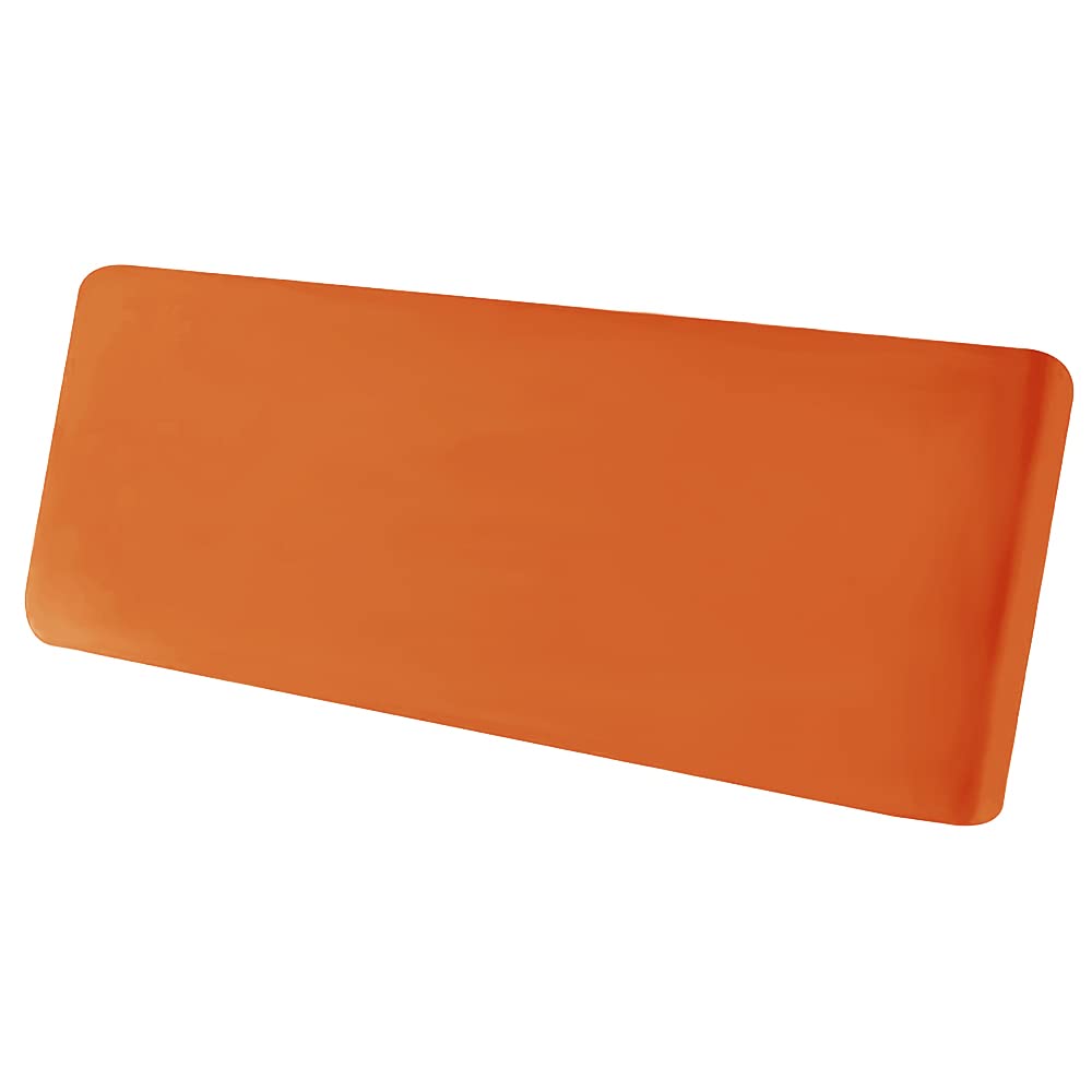 Premium Stretch Velvet Couch Cushion Covers - Ultra Soft Elastic Sofa Seat & Back Slipcovers - Furniture Protector for Living Room (Medium, Orange) - Perfect for Sectionals, Recliners & Home Decor