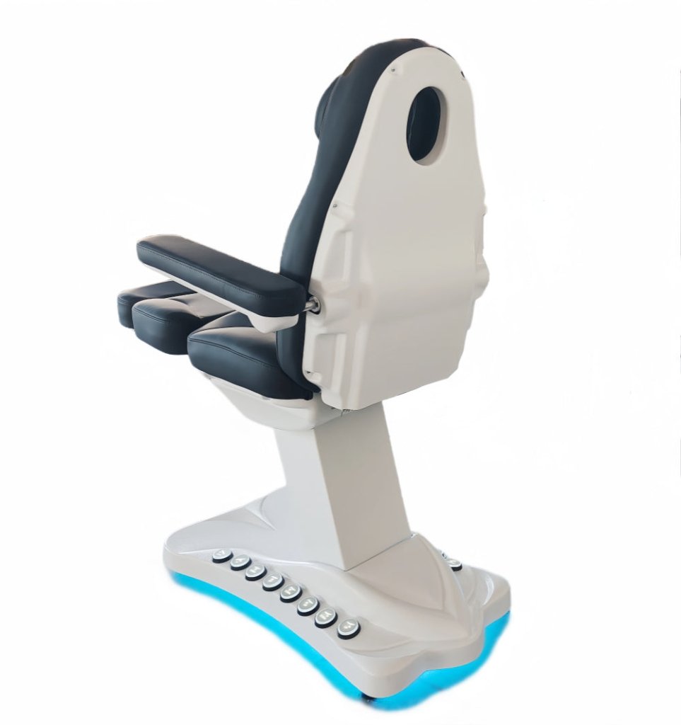 Greenlife Graceful 4 Motor Electric Facial Bed with Silicone Leather - Professional Beauty & Eyelash Extension Chair for Medi Spa & Salon - Perfect for Facial Treatments, Massage Therapy, and Cosmetic Procedures